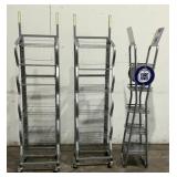 (3) Metal Display Stands