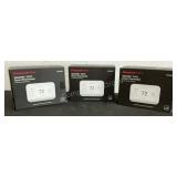 (3) Honeywell Smart Thermostats THX900W1