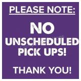 Pick ups - by Appointment Only