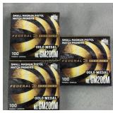 (300) Federal Premium Gold Medal Small Magnum Pist