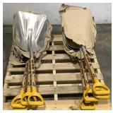 (8) True Temper Aluminum Scoop Shovels