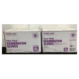 (2) Procure 1500ct XL Vinyl Exam Gloves PC580