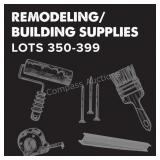Remodeling/Building Supplies - Lots 350-399