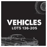 Cars, Trucks and SUV's - Lots 136-205