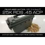 25,000 Rounds of .45 ACP Ammo
