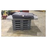 (Qty - 5) Collapsible Plastic Crates-