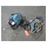 Worm Drive Saw and Non-Working Circular-