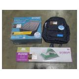 Tent, Airbed, and Backpack-