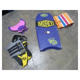 Boogie Board, Life Jacket, and Mermaid Fin-