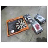 Dart Board, Boxing Gloves, and Speed Bag-
