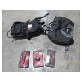 Backpack, Duffel Bag, Head Lamp and Flash Lights-