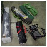 Canopy, Tent, Cot, Chairs and Backpack-