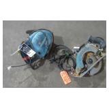 Worm Drive Saw and Non-Working Circular-