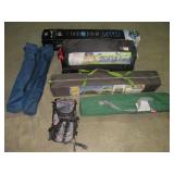 Canopy, Tent, Cot, Chairs and Backpack-