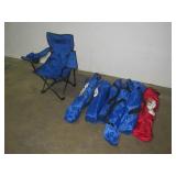 (qty - 7) Kids Camping Chairs-