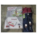 Bean Bag Toss Game and Quad Chairs-