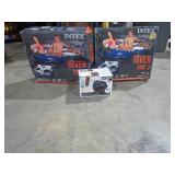 River Rafts and Electric Pump-