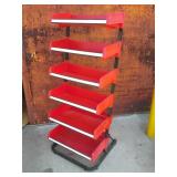 (Qty - 4) Red Store Display Shelves