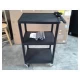 Norwood Adjustable Height Rolling AV Cart