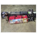 Tent, Canopy, Hydration Pack, and Coffee Thermos-