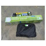 Canopy, Volleyball Set, and Bean Bag Toss-