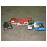 Tent, Hydration Pack, Lantern, and Dartboard-