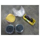 Face Shields and Sand Paper Pads-