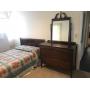 Dresser w/ Mirror and Matching Bed