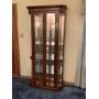 Lit Curio Cabinet with Glass Shelves