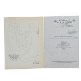 Pablo Picasso "Suite Vollard" Lithograph COA