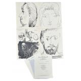 4pc Pablo Picasso Original Lithographs COA