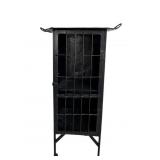 19C Art Nouveau Liquor Cabinet Wrought Iron