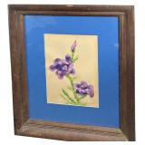 Ruth Asawa Watercolor Purple Iris