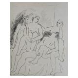 Pablo Picasso "Four Nudes" Litho Stamped & COA
