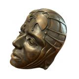 Ari Schaffer "Futurist" Bronze Bust 1992 Signed