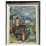 "A View of Tiberias Lake Galilee" Israeli Artist