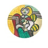 Alexander Kalifano Hand Painted Face Charger