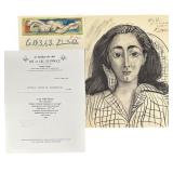 2pc Pablo Picasso "Reclining Nude & Jacqueline"