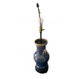 Antq Chinese Jun Ware Vase With Dragon Handles