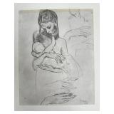 Pablo Picasso "Mother and Child" Lithograph