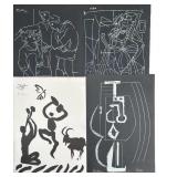 4pc Pablo Picasso Serigraph & Linocut