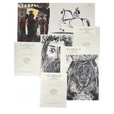 4pc Pablo Picasso Original Lithographs COA