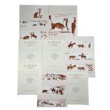 4pc Pablo Picasso "Toros y Toreros" Lithos