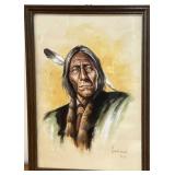 Harley Brown (b 1939) Pastel "Joshua Wildman"