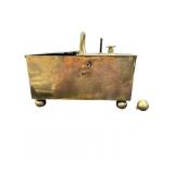 19C Georgian Era Brass Tobacco Honesty Box