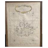 1758 Map Carte Reduite de L