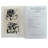 Pablo Picasso "Picasso Dessins" COA & Seal