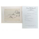 Pablo Picasso "Picasso Dessins" COA & Seal
