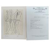 Pablo Picasso "Picasso Dessins" COA & Seal