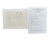 Pablo Picasso "Picasso Dessins" COA & Seal
